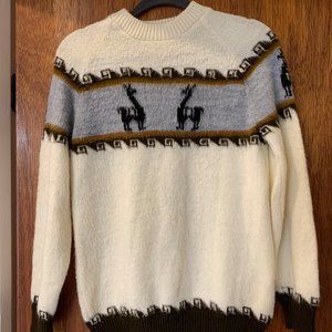 Vintage Llama Sweater